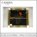 CANOSA Schale Papier Dekor Wandbild mit Holzrahmen